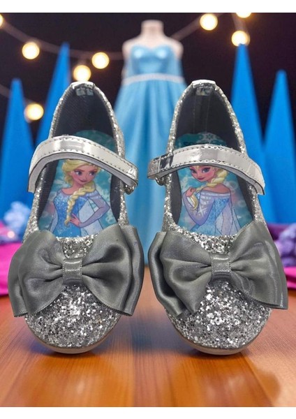 Kız Çocuk Elsalı & Kuromili Parlak Pullu Fiyonklu Babet Ayakkabı fiyatları