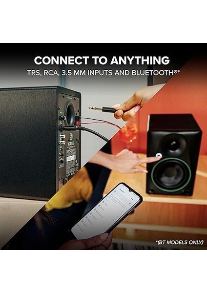 Ton Kontrolü ve Bluetooth'lu 3,5 Inç Powered Stüdyo Monitör fırsatları