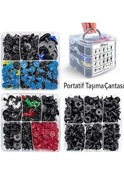 Parça Sökme Perçinleme Onarım Bağlantı Modifiye Aksesuarları Seti Kutulu indirimleri