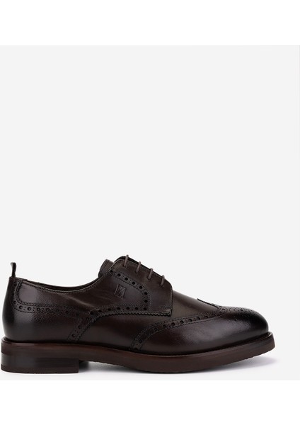 Erkek Hakiki Deri Kahverengi Klasik Ayakkabı 1157 40-119 Erk Ayk SK25-26 Kahve