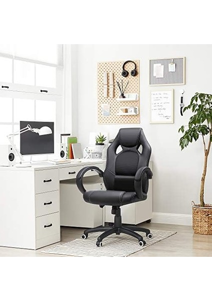 Yarış Koltuğu, Ofis Koltuğu, Oyun Koltuğu, Yönetici Koltuğu, Döner,, Siyah, OBG56B modelleri