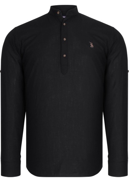 Altılı Set G783 Dewberry Hakim Yaka Gömlek-Siyah-Beyaz-Lacivert-Haki-Bordo-Antrasit modelleri