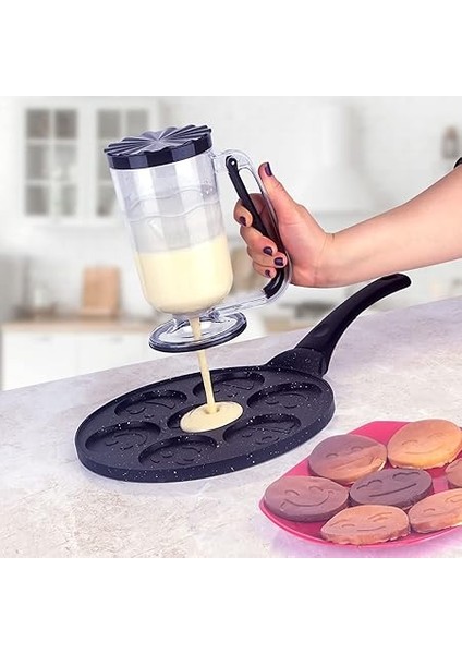 Hanımeli Pancake 1 Litre Hamur Porsiyonlayıcı (Beyaz) fırsatları
