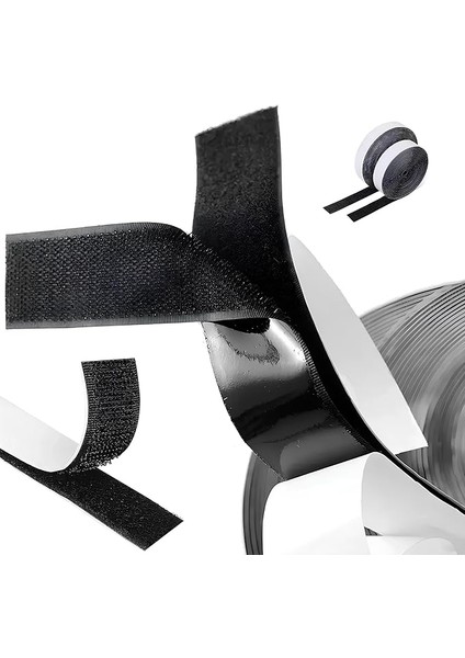 Cırt Cırtlı Sihirli Bant – 200 cm x 25 Mm, Kendinden Yapışkanlı, Delmeden Montaj, Iz Bırakmaz, Kesilebilir ve Tekrar Kullanılabilir, Duvar, Ofis, Araç ve Dekorasyon Için Pratik Bant