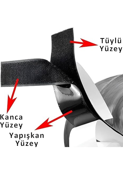 Cırt Cırtlı Sihirli Bant – 200 cm x 25 Mm, Kendinden Yapışkanlı, Delmeden Montaj, Iz Bırakmaz, Kesilebilir ve Tekrar Kullanılabilir, Duvar, Ofis, Araç ve Dekorasyon Için Pratik Bant fiyatları