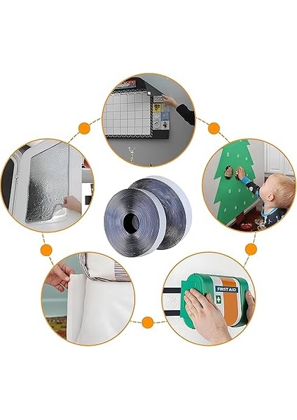 Cırt Cırtlı Sihirli Bant – 200 cm x 25 Mm, Kendinden Yapışkanlı, Delmeden Montaj, Iz Bırakmaz, Kesilebilir ve Tekrar Kullanılabilir, Duvar, Ofis, Araç ve Dekorasyon Için Pratik Bant indirimleri