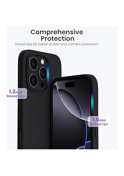 ile Uyumlu, Ince Sıvı Silikon 3 Katmanlı Tam Kaplamalı Yumuşak Jel Kauçuk Darbeye Dayanıklı Telefon Kılıfı, Çizilmez Mikrofiber Astarlı Koruyucu Kılıf, Siyah fiyatları