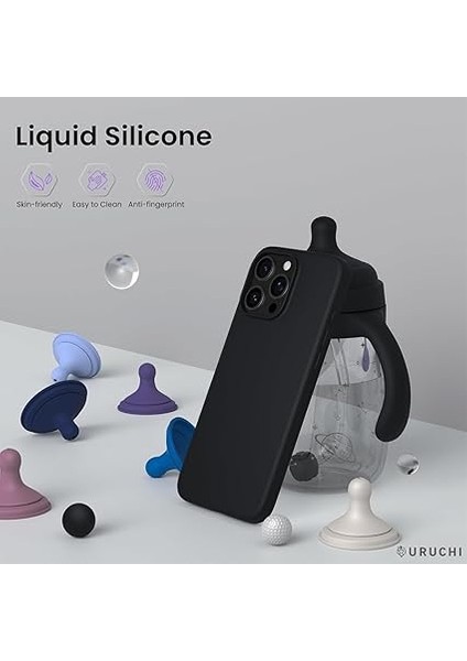 ile Uyumlu, Ince Sıvı Silikon 3 Katmanlı Tam Kaplamalı Yumuşak Jel Kauçuk Darbeye Dayanıklı Telefon Kılıfı, Çizilmez Mikrofiber Astarlı Koruyucu Kılıf, Siyah fırsatları