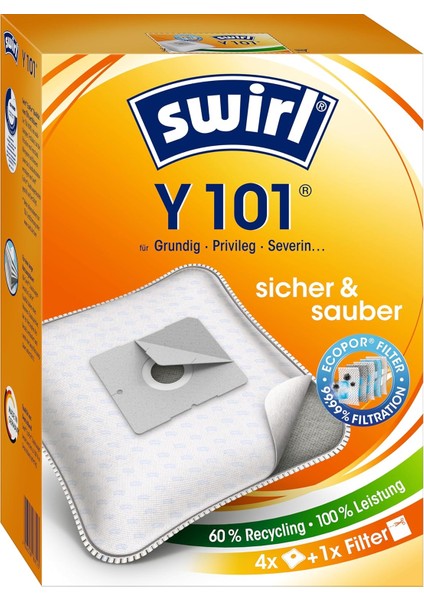 Y 101 Ecopor,, Privileg ve Severin Elektrikli Süpürgeler Için Toz Torbası