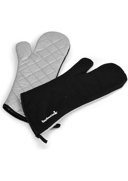 Uzun Siyah Eldiven Pamuk ve Aluminyum 40 cm