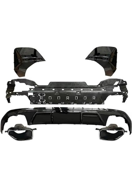 Bmw Yeni 4 Serisi G26 Gran Coupe M440I Difüzör + Egzoz Ucu Seti 2020+