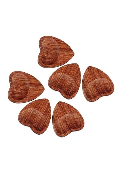 6 Adet Ahşap Akustik Gitar Seçtikleri Kalp Şekli Seçtikleri Parçaları Enstrüman Gitar Aksesuarları indirimleri