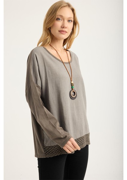 Etek Ucu Triko Bluz modelleri