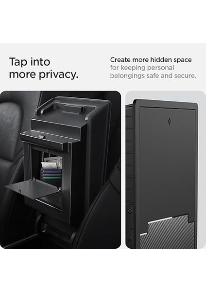 Tesla Model Y (2024-2023) & Model 3 (2023) Orta Konsol Gizli Saklama Kutusu TO221 Black - ACP04509 fırsatları