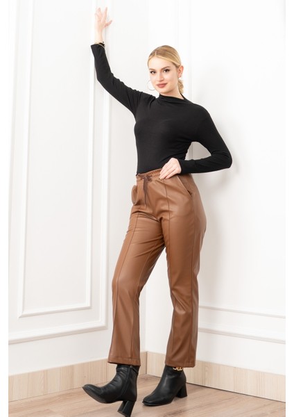 Arıa Ince Şardonlu Deri Pantolon 30322 fiyatları