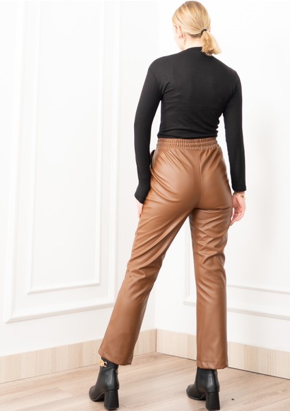 Arıa Ince Şardonlu Deri Pantolon 30322 modelleri