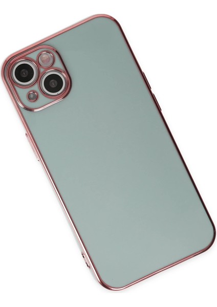 Apple iPhone 14 Kılıf Volet Silikon - Açık Yeşil