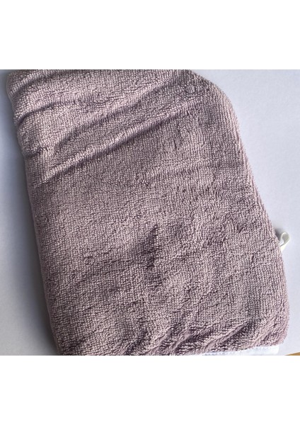 Lastikli Ayarlanabilir %100 Pamuklu Saç Bonesi Saç Havlusu lila – Duş ve Kuaför Bonesi indirimleri