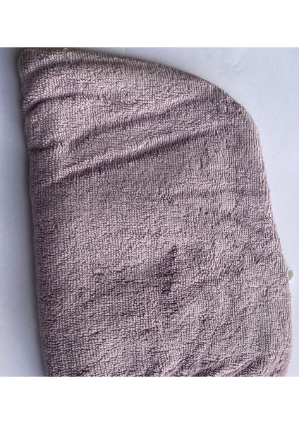 Lastikli Ayarlanabilir %100 Pamuklu Saç Bonesi Saç Havlusu lila – Duş ve Kuaför Bonesi