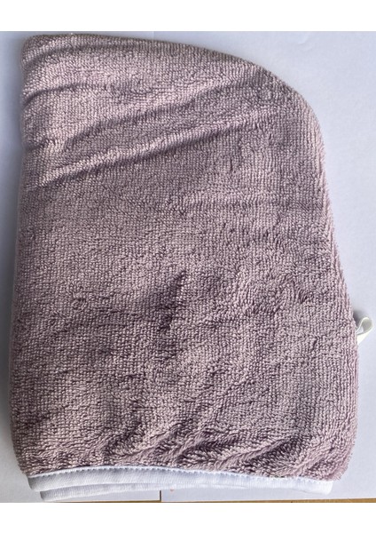 Lastikli Ayarlanabilir %100 Pamuklu Saç Bonesi Saç Havlusu lila – Duş ve Kuaför Bonesi