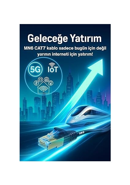 MN6 M109F 15 Metre Cat7 Ethernet Kablo Bakır Malzeme ile 10GBPS Hızlı Bağlantı Sağlar indirimleri