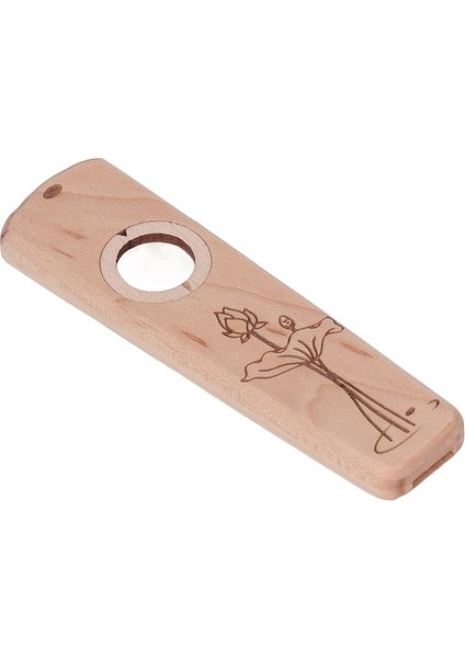 Ahşap Kazoo Ahşap Kazoo Flüt, Gitar ve Ukulele Eşliğinde Akçaağaç Ahşap Kazoo Rüzgar Enstrümanı, Diyafram Armonika, Müzik Meraklıları Için Ideal