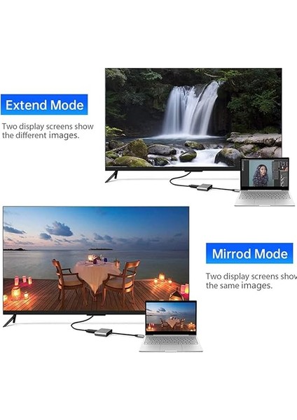 Type-C 3in1 HDMI 4K USB 3.0 Görüntü Veri Aktarımı Sağlar USB Adaptör Notebook ve Macbook ile Uyumlu Tc-23 fırsatları