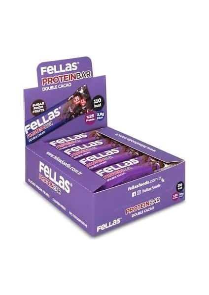 Fellas Protein Bar, Duble Kakaolu (12 x 32GR) fiyatları
