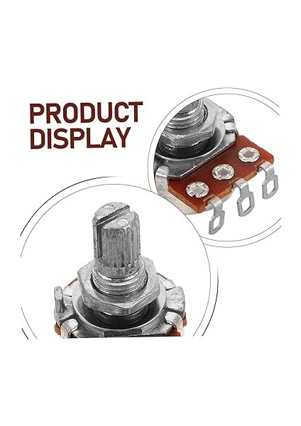 4 Adet Elektrik Gitar Bas Potansiyometresi: A250K Gitar Potansiyometresi 15 mm Şaftlı Metal Ton Düğmesi Enstrüman Için Ayarı modelleri