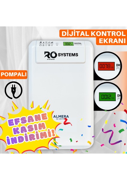 Ph ve Mineral Filtreli Ro System - Dijital Pompalı Su Arıtma Cihazı