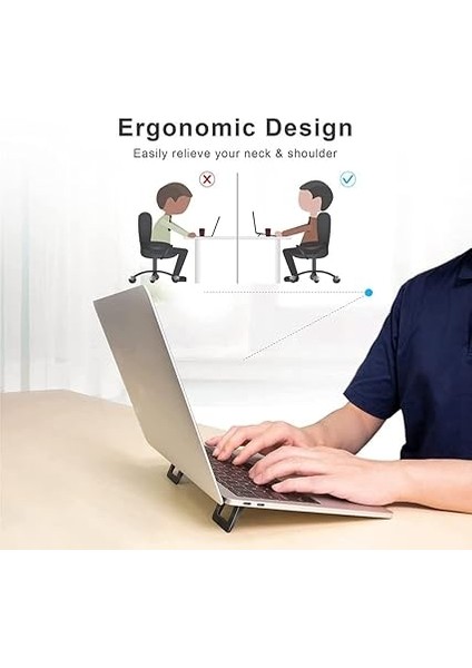 Klavye Yükseltici, Çalışma Masası Için Klavye Standı, Çalışma Masası Için Dizüstü Bilgisayar Standı, Taşınabilir Dizüstü Bilgisayar Standı, Uyumlu (2 Adet) fırsatları