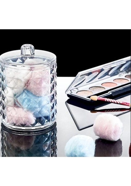 Up 2'li Silindir Pamuk Organizer - Diamond Serisi - Şık ve Pratik Pamuk Saklama Çözümü modelleri