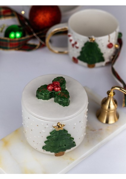 24K Altın Süslemeli Çam Ağacı Seramik Mumluk Yılbaşı Yeni Yıl Hediyesi indirimleri