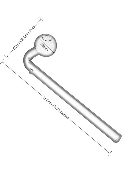 Kavisli Boyunlu Yağ Yakmak Için Cam Boru 15,5 Cm, Borosilikat Cam, 3'lü Paket. fiyatları