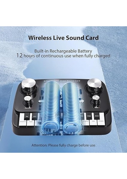 Gürültü Azaltma Çipi ile Ses Kartı, 1000 Mah Batarya Kapasitesi, 3.5mm Plug, 12 Seviye Elektrikli Ses, 11 Farklı Ses Efekti, 8 Efekt Modu, 5V/2A Şarj, Cep Telefonları ve Bilgisayarları Desteği, Me fırsatları