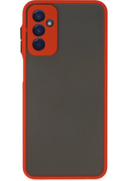 Samsung Galaxy M13 Kılıf Montreal Silikon Kapak - Kırmızı fırsatları