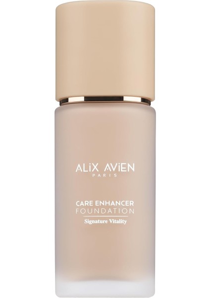 Alix Avien Kırışıklık Karşıtı Nemlendirici SPF30 Parlak Bitişli Fondöten Care Enhancer 811 Soft Amber