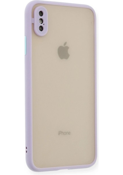 Apple iPhone Xs Max Kılıf Montreal Silikon Kapak - Mor fiyatları