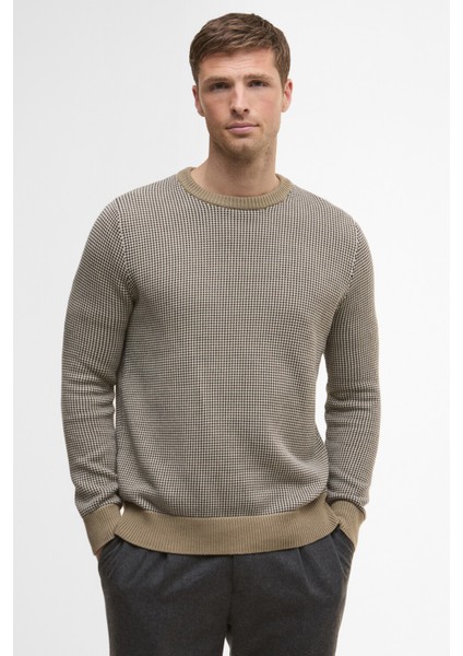 Wells Crew Neck Sweater Kazak ST17 Washed Stone