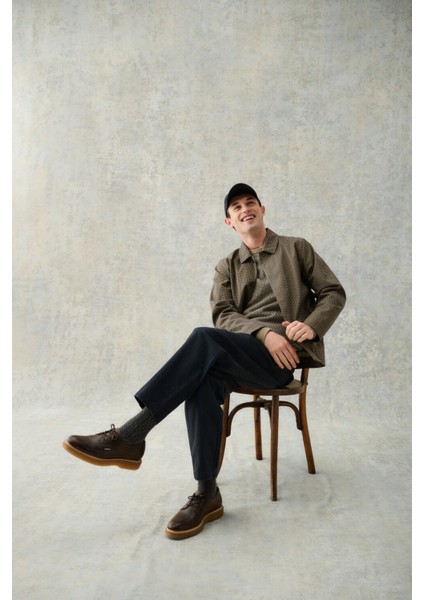 Wells Crew Neck Sweater Kazak ST17 Washed Stone