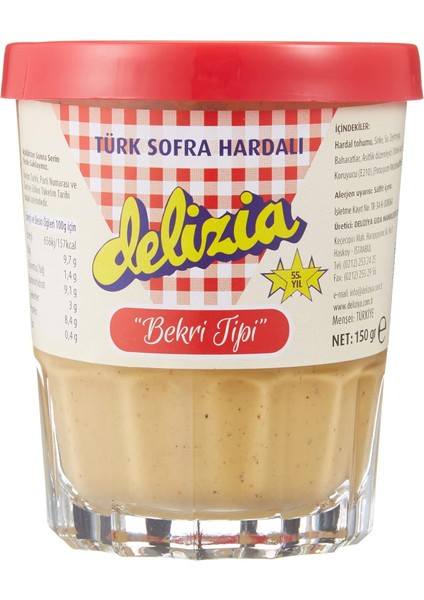 Delizia Hardal Bekri Tipi, Türk Sofra Hardalı, 150 gr