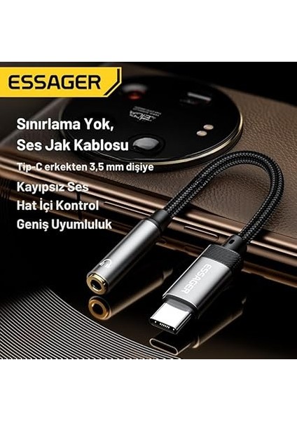 15CM Type C To 3.5mm Aux Kulaklık Ses Dönüştürücü Adaptör, Hifi Ses Destekli Aux Çevirici modelleri