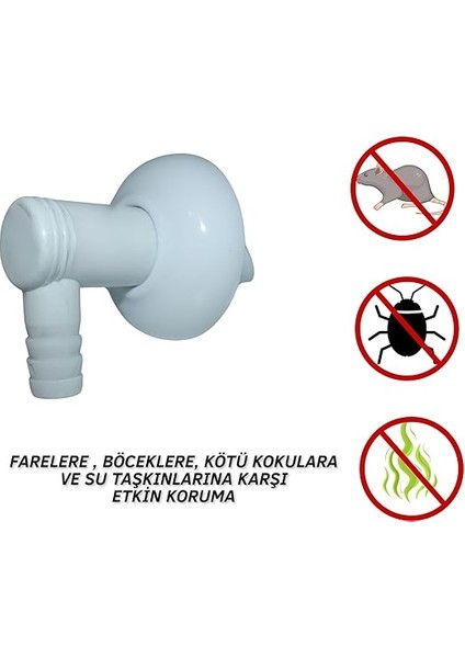 ve Bulaşık Makinesi Gider Hortumu Çekvalfi, Ø50 Mm, Haşere ve Koku Önleyici, Kolay Montajlı fiyatları