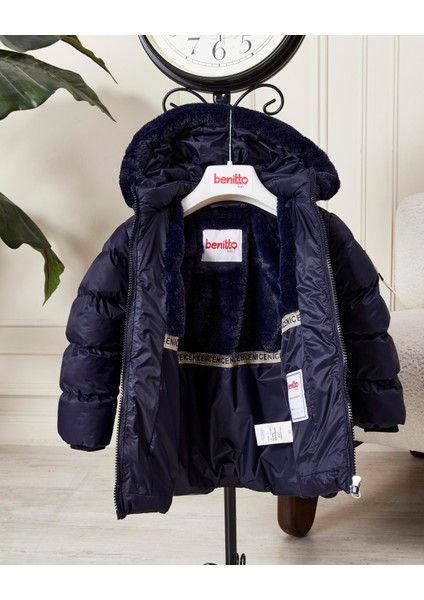 Kız Bebek Kapüşonlu Fermuarlı Şişme Mont 51351 indirimleri