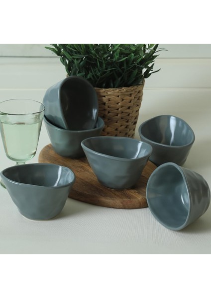 Mat Açık Yeşil Çerezlik 12 cm 6 Adet 324