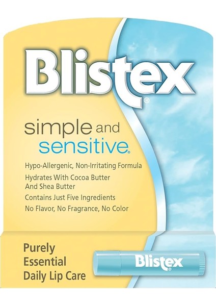 Sensitive - Hassas Dudaklar Için Besleyici ve Nemlendirici Dudak Bakım Kremi 1 Adet