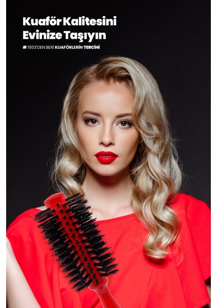 Venüsline 1126 K Sert Kıllı Orta ve Uzun Boy Saçlar Için Düz ve Dalgalı Fön Fırçası fiyatları