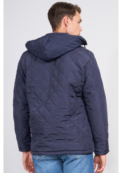 1001 Lacivert Erkek Promosyon Kapüşonlu Kapitone Mont fırsatları