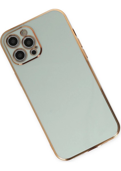 Apple iPhone 12 Pro Kılıf Volet Silikon - Açık Yeşil