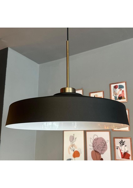 Açe Siyah Tekli Ince Eskitme Başlık Avize Retro Sarkıt Ofis Showroom Salon Mutfak Avizeleri modelleri